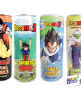 Dragon Ball Z Energy Drinks 4 Pack Spirit Bomb Goku Warrior Power Piccolo Power Boost Vegeta and Flying Nimbus with 2 Gosutoys Stickers