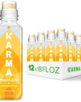 Karma Wellness Flavored Probiotic Water Pineapple Mango 18 Fl Oz Pack of 12 Immunity and Digestive Health Support Low Calorie 2 Billion Active Cultures