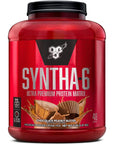 BSN SYNTHA-6 Whey Protein Powder with Micellar Casein, Milk Protein Isolate Powder, Chocolate Peanut Butter, 48 Servings (Packaging May Vary)