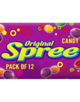 Wonka Spree Original Hard candy Original Candy, Crunchy Candy, 5 oz, pack of 12