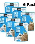 Kitchen  Love Seven Grain Medley Pre Cooked Microwave Ready Pouch Shelf Stable Vegan Vegetarian Gluten Free 8 Oz 6Pack