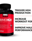 Force Factor Prime HGH Secretion Activator, HGH Supplement for Men with Clinically Studied AlphaSize to Help Trigger HGH Production, Increase Workout Force, and Improve Performance, 75 Capsules