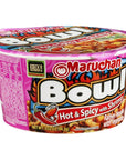 Maruchan Bowl Hot  Spicy with Shrimp Flavor Ramen Noodles with Vegetables 33 OZ 2 Pack