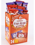 The Happy Snack Company Fava Beans Variety Pack 24 x 1 oz Smoky BBQ Flavor and Pizza FlavorGluten free Nut free Dairy free NonGMO and Vegan 5g Protein  130 Cals