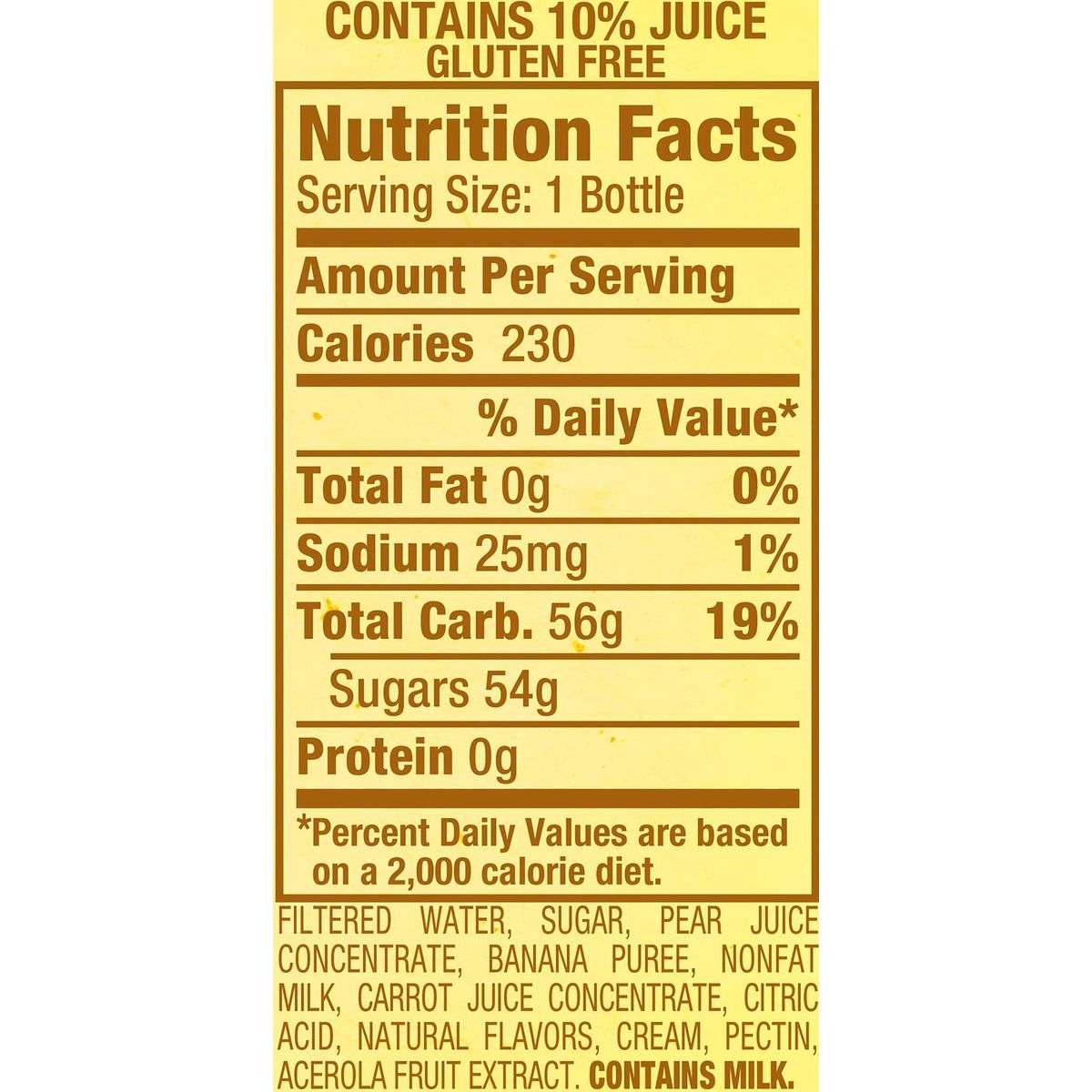 Snapple Go Bananas All Natural 16 Fl Oz Pack of 4 Total of 64 Fl Oz