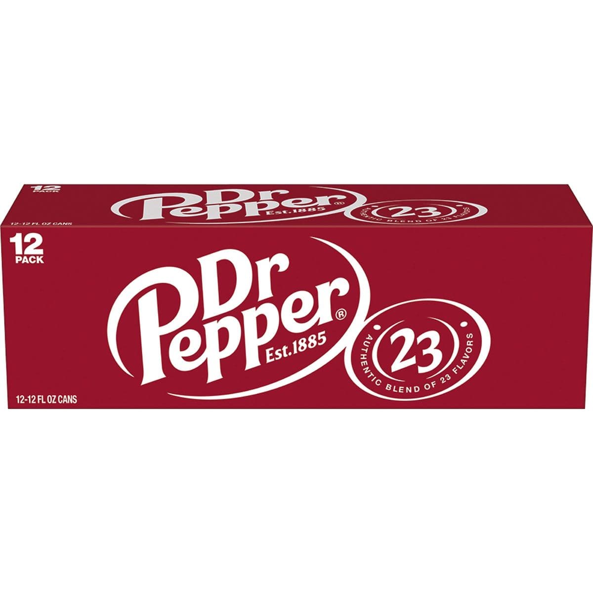 Dr Pepper Soda 12 fl oz cans 12 pack