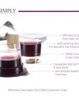 Cups Prefilled Communion Cups  Tray  Seatback Pew Compatible Prefilled Communion Cups and Wafer  Concord Grape Juice and Bread  Box of 200  EASY Open Fresh Communion Made in the USA