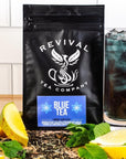 Revival Tea Company Blue Tea  Butterfly Pea Flower and Black Tea Blended with Other Herbal Tea Flavors  24 Tea Bags