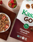 Kashi GO Cold Breakfast Cereal, Fiber Cereal, Vegan Protein, Variety Pack (4 Boxes)