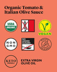 Delicious  Sons  Organic Tomato  Italian Olives Mediterranean Sauce 1870 oz Pack of 3  NonGMO  Glutenfree  Paleo and Keto  Vegetarian and Vegan  No Added Sugars