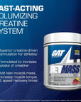 GAT SPORT JetMass Fact-Acting Volumizing Creatine System, 30 Servings (Tropical Ice)