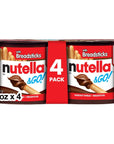 Nutella  GO 4 Pack Hazelnut and Cocoa Spread with Breadsticks Snack Cups for Kids 19 oz Each