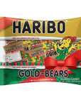 Haribo Gold-Bears Christmas Edition Gummi Candy Mini Packages, 9.5 oz Total Bag Weight, Pack of 3