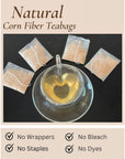 Organic Lemongrass Tea Bags  40 Natural Corn Fiber Sachets  for Hot or Cold Drinks  Caffeine Free