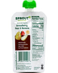 Sprout Strawberry Pear Banana Organic Baby Food 3.5 oz Pack of 12