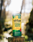 Virtue Yerba Mate Peach  Raspberry  Natural Energy Drink  Sugar Free Zero Calories 84 oz Pack of 12