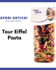 Sapori Antichi Pasta Multicolor Eiffel Tower 176Ounce