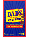 Dads Old Fashioned Root Beer  Singles To Go Sugar Free Powdered Drink Mix  Pack of 33 Boxes with 6 Sticks Per Box  18 Total Packets  Low Calorie