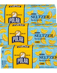 Polar Seltzer Water Lemon 100 Natural Sparkling Soda Beverage Soft Drink Cans  3 Cases 36 Pack