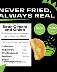 Popchips Potato Chips, Sour Cream &amp; Onion, 4ct 5.0oz Share Bags, Low-Calorie and Gluten Free, Salty Snacks for Adults and Children, Kosher Snack, 130 Calories Per Serving