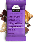 RXBAR A.M. Protein Bars, Variety Pack, Gluten Free Snacks, Breakfast Snacks, 38.8oz Box (20 Bars)