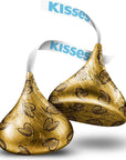 Hersheys kisses Milk Chocolate With Almonds Candy Individually Wrapped In Gold Foil Gluten Free 76 oz Bag