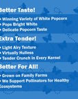 Black Jewell Gourmet Popcorn Kernels Blue Ribbon White 2835oz Pack of 1