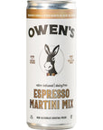 Owens Espresso Martini Mix Premium Cocktail Mixer Made with Real Coffee Beans  8oz Cans 12 pack