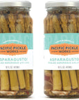 Asparagusto  Pickled Asparagus Spears  Gourmet Preserved Vegetables for Garnishes  nonGMO GlutenFree 16oz 2pack