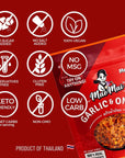 MaeMai Crispy Onions & Garlic Flakes - Keto, Healthy Spicy Seasoning, Salad Toppings, Fried Onions - Ramen, Rice Seasoning, Vegan, Gluten-free | Medium Spice | 75g | Single