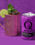 Q Mixers Ginger Beer Premium Cocktail Mixer Made with Real Ingredients 75oz Cans  5 PACK