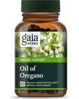 Gaia Herbs Oil of Oregano - Immune and Antioxidant Support Supplement to Help Sustain Overall Well-Being - with Oregano Oil, Carvacrol, and Thymol - 60 Vegan Liquid Phyto-Capsules (30-Day Supply)