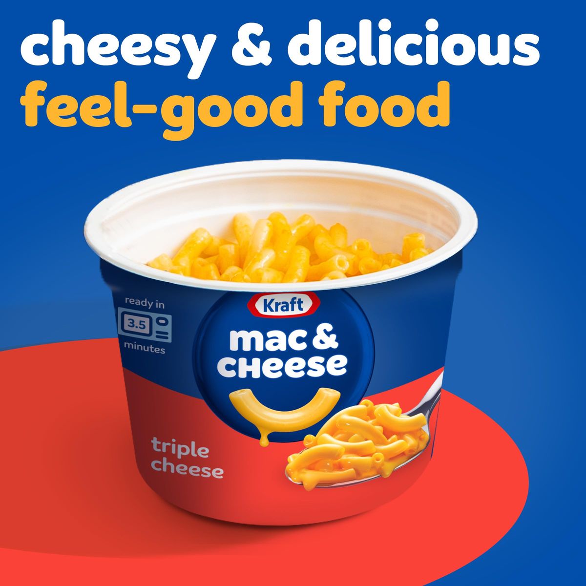 Kraft Triple Cheese Macaroni  Cheese 205 Oz Cups 4 Ct