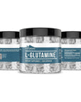 Earthborn Elements L-Glutamine 200 Capsules, Pure & Undiluted, No Additives