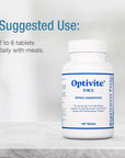 Optimox Optivite PMT - Multivitamin and Multimineral Dietary Supplement for Women with Premenstrual Syndrome (PMS) - With Magnesium, Biotin, Zinc, and Vitamin C and D3 - 180 Tablets