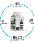 Boxed Water 85 oz 24 Pack  Purified Drinking Water in 92 PlantBased Boxes 100 Recyclable BPAFree Refillable Cartons Sustainable Alternative to Plastic Bottled Water Mini Water for Kids