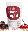 Oats Overnight  Dark Chocolate Cherry  Vegan 20g Protein High Fiber Breakfast Shake  Gluten Free Non GMO Oatmeal 26 oz per meal 8 Pack  BlenderBottle