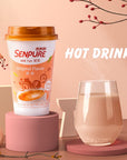 Senpure Instant Milk Tea Kit with Milk Tea Powder DIY Sugar Pack Nata de Coco Serve Cold or Hot Drinks Original Flavor 6 Pack