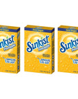 Sunkist Singles To Go Drink Mix Pineapple 3 Boxes with 6 Packets Each 18Total Servings