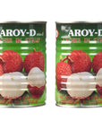 AroyD Canned Fruits Lychee in Syrup 2 Pack