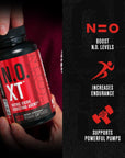 N.O. XT Nitric Oxide Supplement With Nitrosigine L Arginine & L Citrulline for Muscle Growth, Pumps, Vascularity, & Energy - Extra Strength Pre Workout N.O. Booster & Muscle Builder - 180 Veggie Pills