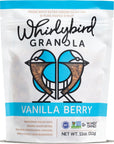 Whirlybird Granola Vanilla Berry GlutenFree NonGMO Kosher Vegan 11oz Pack of 3