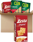 Club and Zesta Crackers, Soup Crackers, Party Snacks, Variety Pack (4 Boxes)