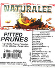 Naturalee Dried Prunes 2 lb  Pitted  No Added Sugar  Gluten Free Vegan High Fiber Snack