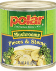 MW Polar Mushrooms Pieces  Stems 4 oz Pack of 12 Great for Grilled Sauteed Soup Chowder Salad Pizza Pasta Breakfast Omelets