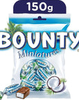 Bounty Miniatures Milk Chocolate Mini Bars - 150g