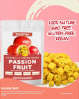 Freeze Dried Passion Fruit 2 Ounces Passion Fruit Chunks for Cake Drinks and Baking Food