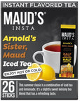 Mauds Lemonade Instant Tea Packets Single Serve 26 ct  Insta Arnolds Sister Flavored Tea  100 California Blended Tea Leaves Solar Energy Produced  Hot or Iced Tea Instant Powder Packs