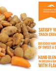 Oregon Farm Fresh Snacks Blazing Trail Sweet  Spicy Mix  Assortment of Tasty Nuts and Crunchy Crackers  Healthy and Satisfying Snack  Great Munchies for Game Night Hiking Beer Pub  16oz Pouch