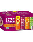 IZZE Sparkling Juice 4 Flavor Variety Pack  No Added Sugars and Preservatives  90 Calories Per Can  Ready Set Gourmet Donate a Meal Program  1 Pack 84oz 24ct 6 of Each Flavor